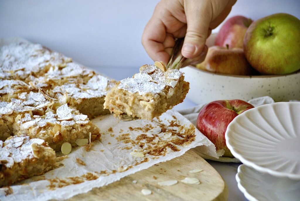 einfacher Apfelblechkuchen