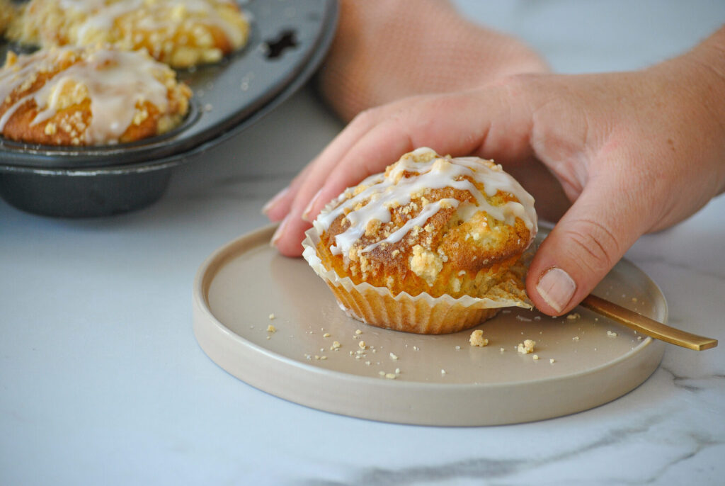 saftige Apfel Streusel Muffins