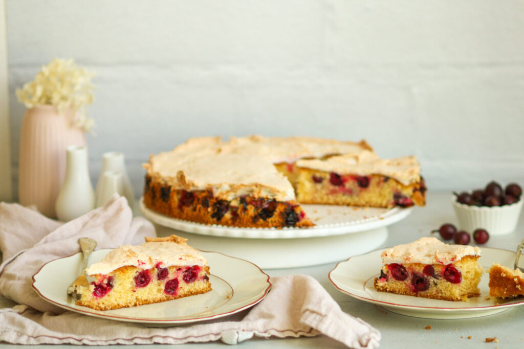 Stachelbeerkuchen mit Baiser