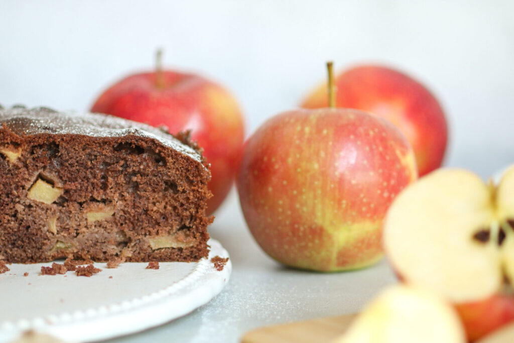 fluffiger Schoko Apfelkuchen