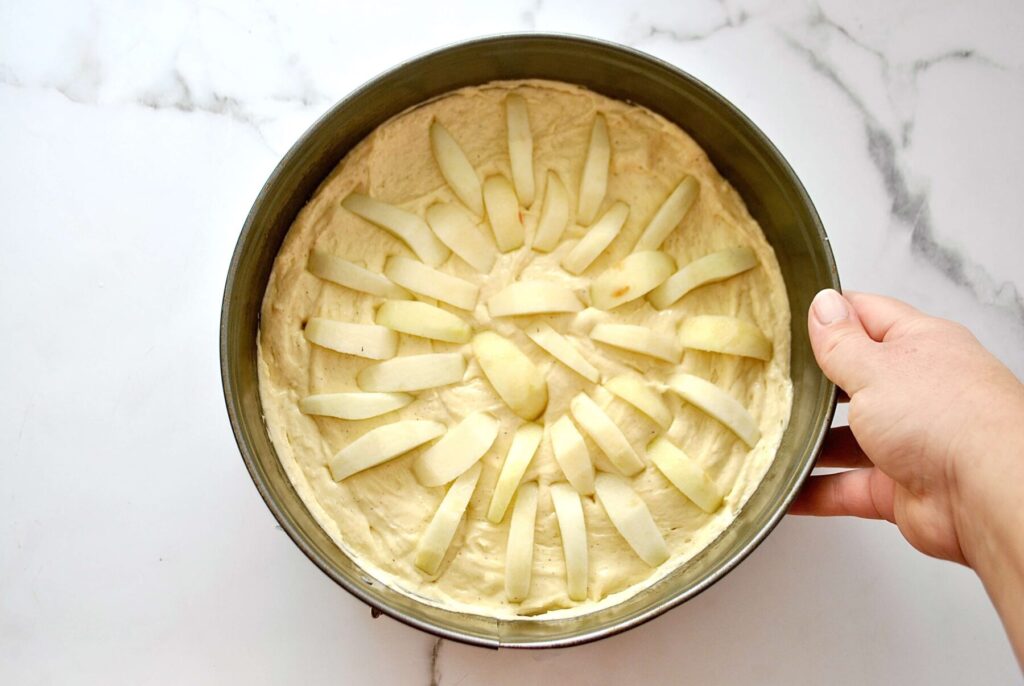 Apfelkuchen Rührteig backen bei 160 Grad