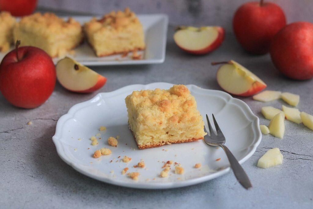 Apfelstreuselkuchen vom Blech