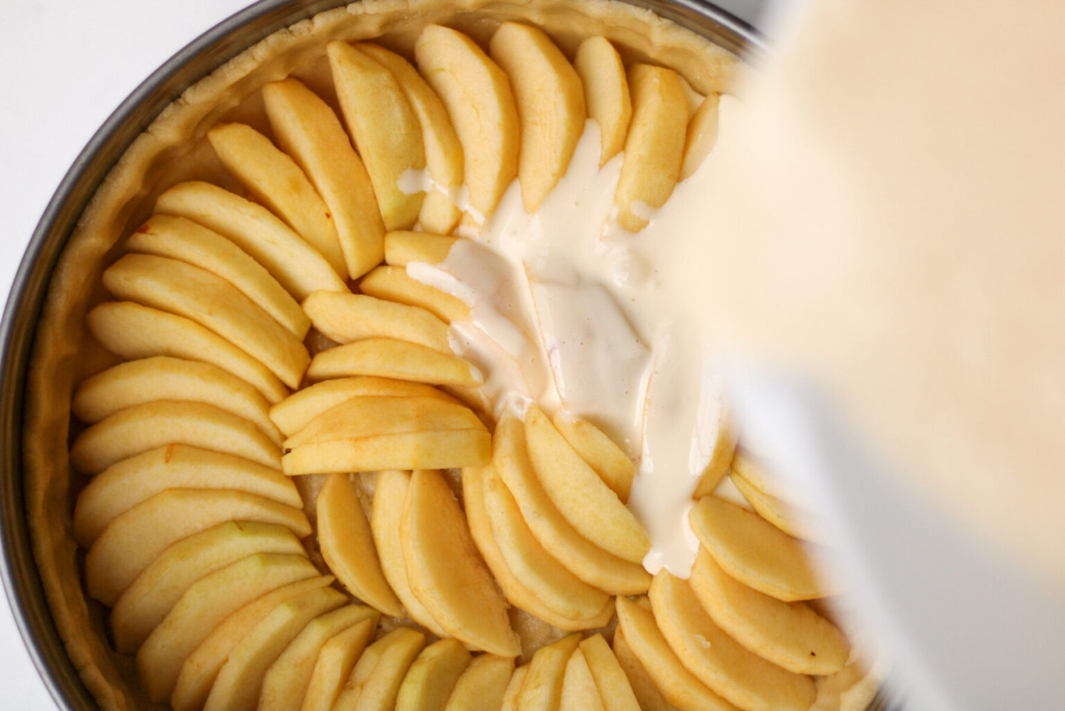schneller Apfel Schmand Kuchen Springform Rezept