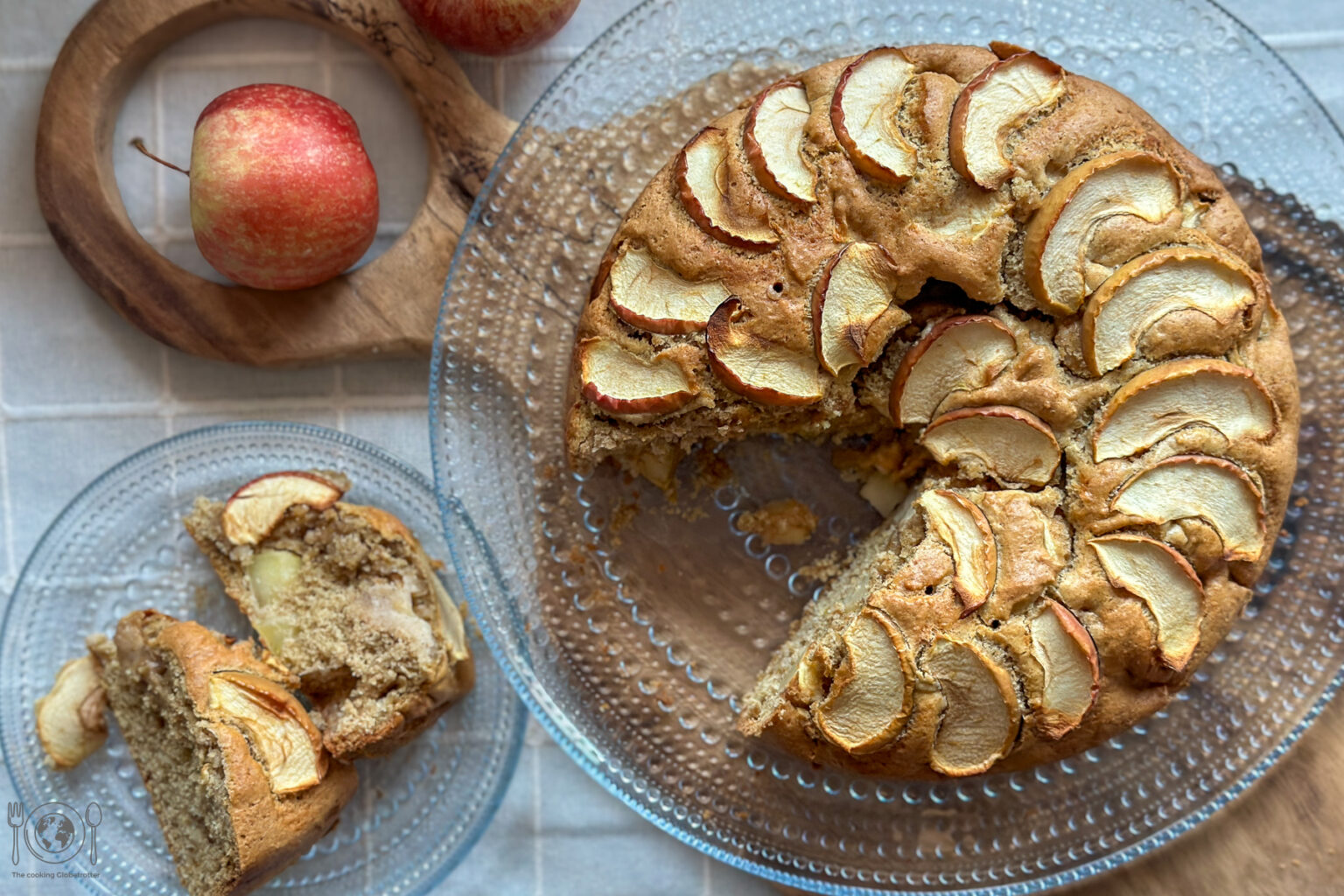 Rezept für Apfelkuchen mit Pudding und Streusel (Springform) - Einfach ...