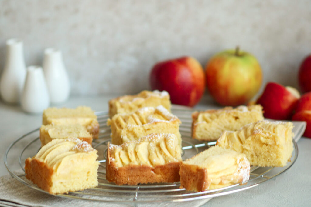 Rezept für Apfelkuchen vom Blech