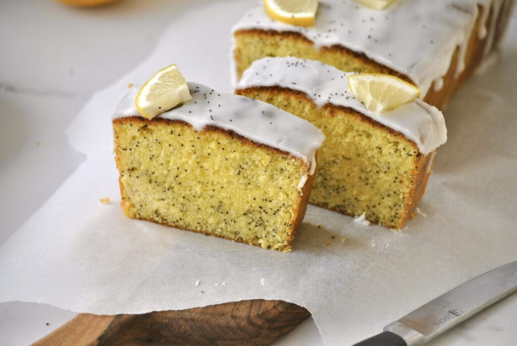 Zitronen Mohn Kuchen Kastenform