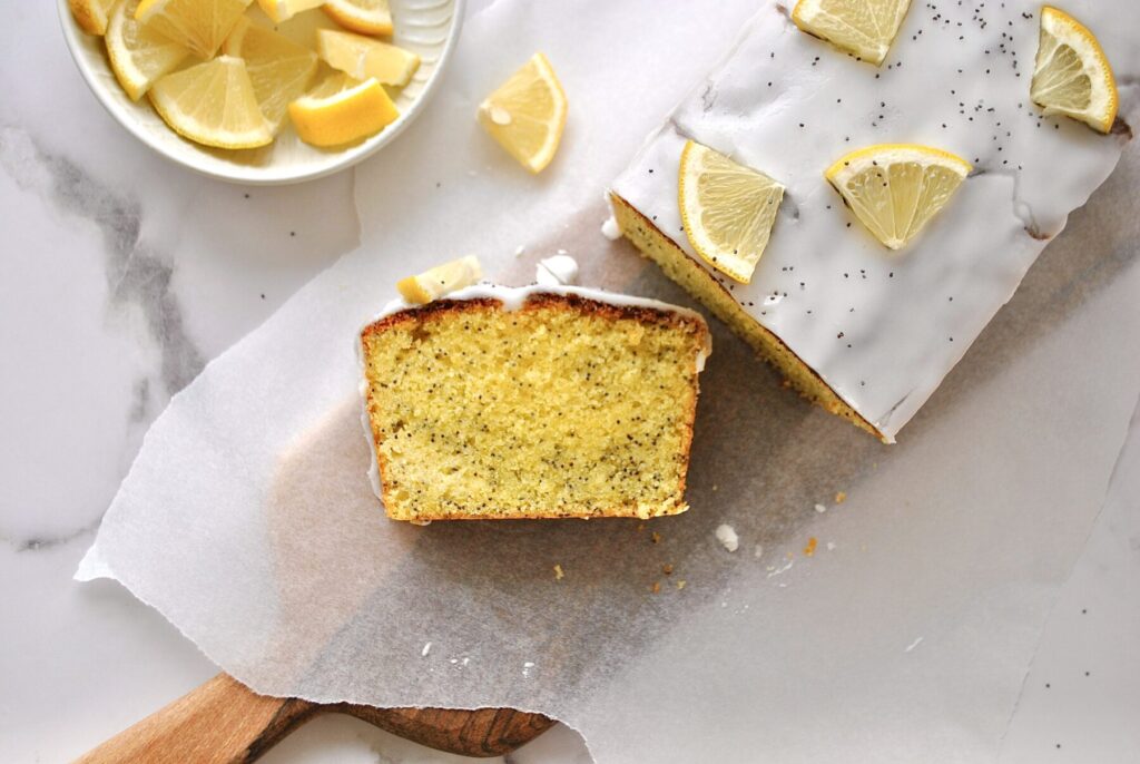 Zitronen Mohn Kuchen Kastenform