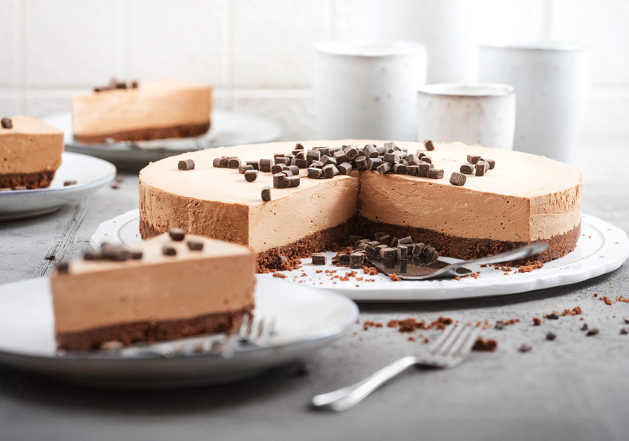 No-Bake Schoko Cheesecake