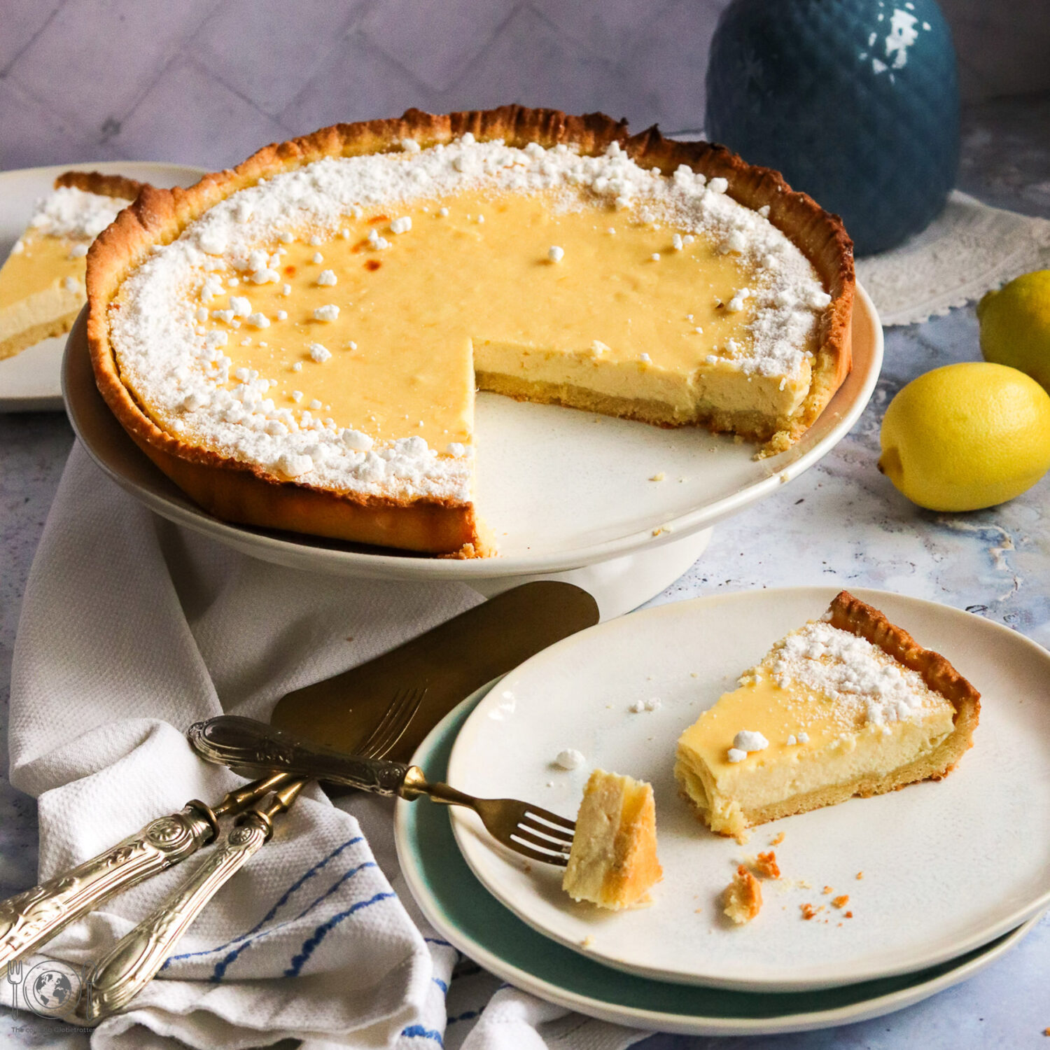 Sizilianische Zitronentarte - Einfach Kuchen