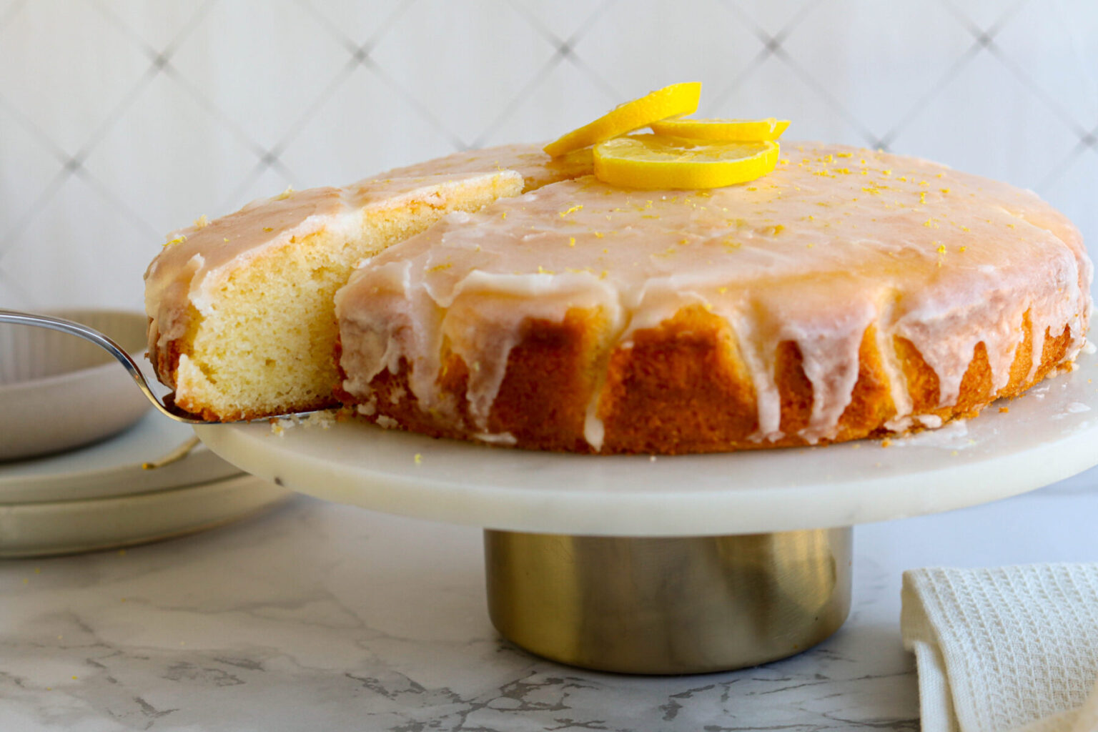 Omas Zitronenkuchen Vom Blech - Einfach Kuchen