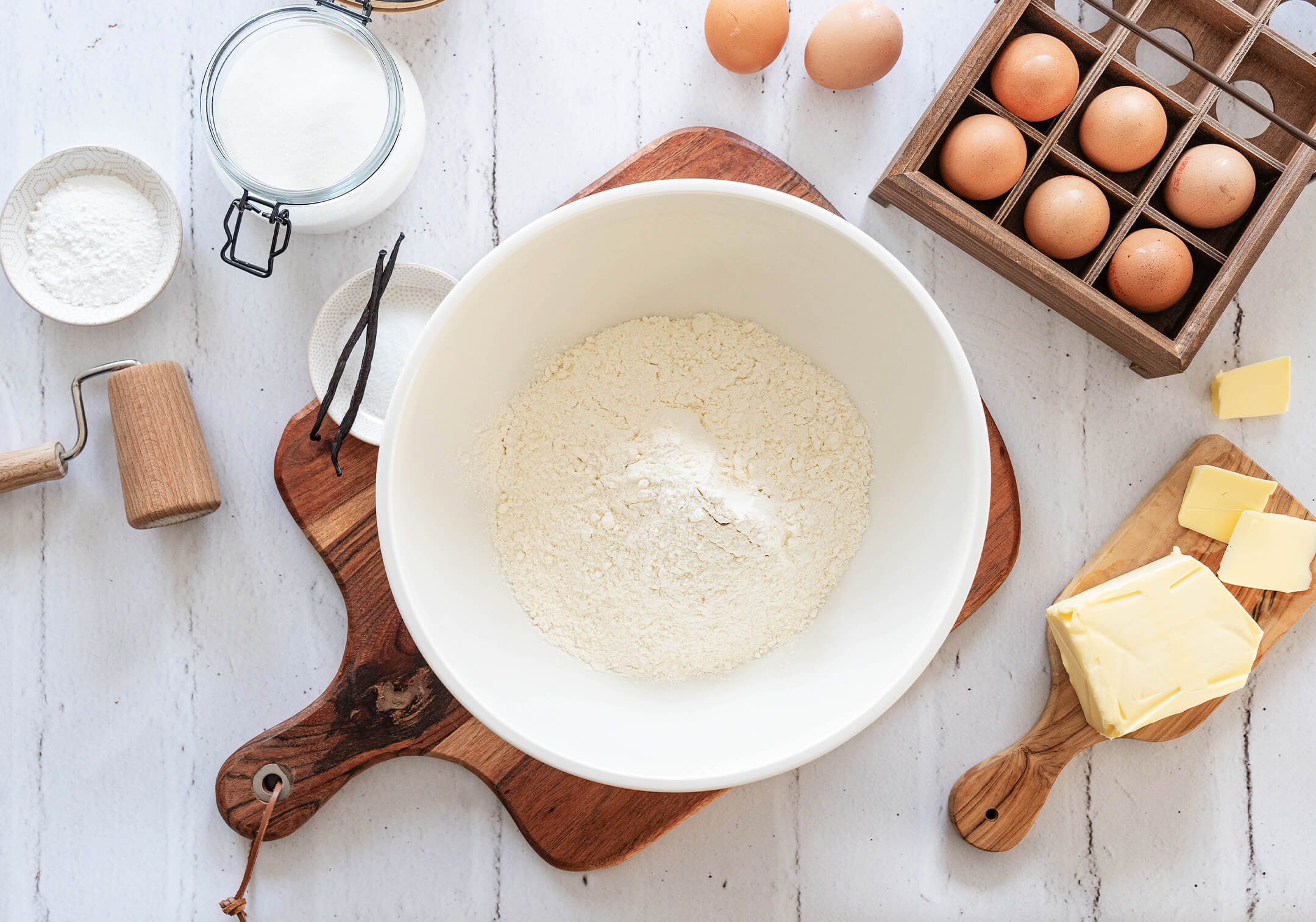 Bratapfelkuchen mit Pudding - Zutaten