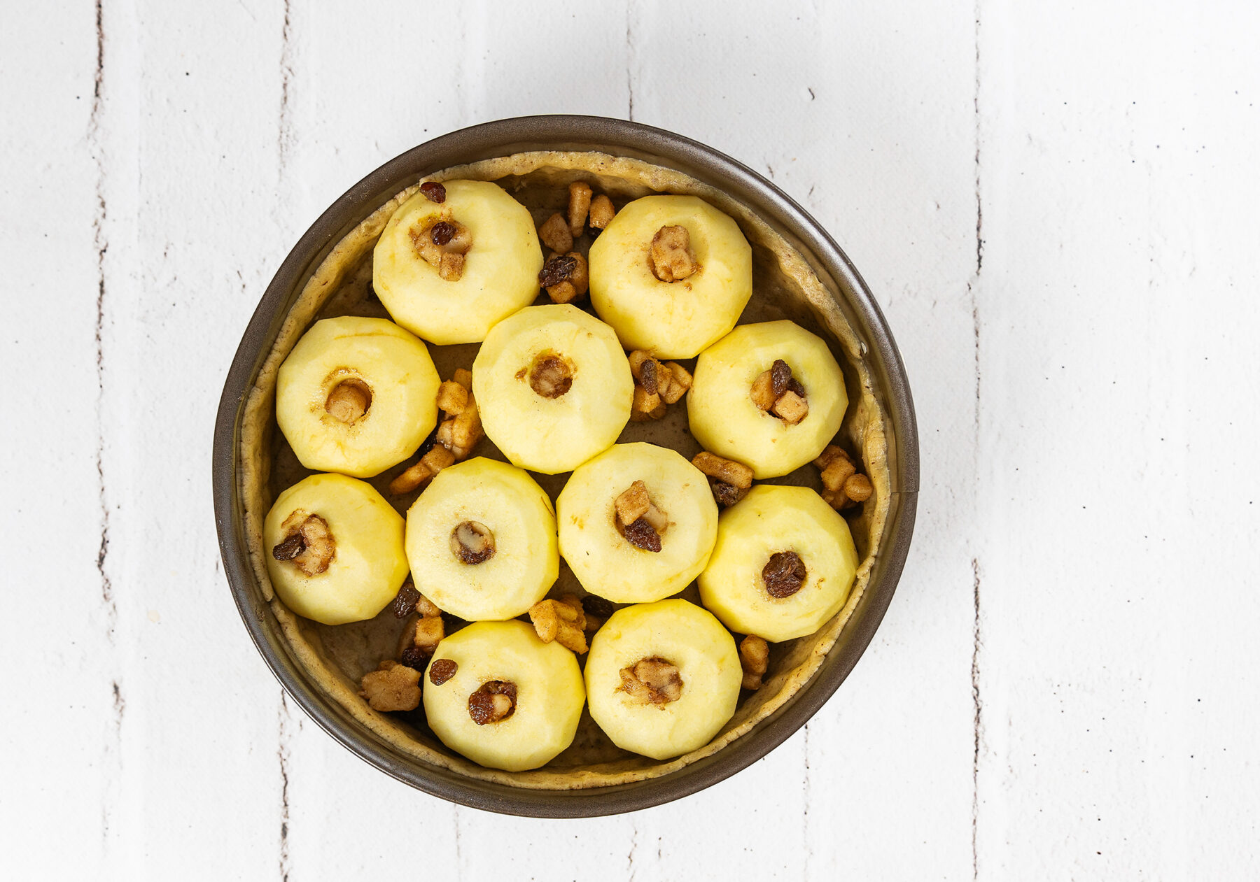 Bratapfelkuchen mit ganzen Äpfeln - Äpfel füllen