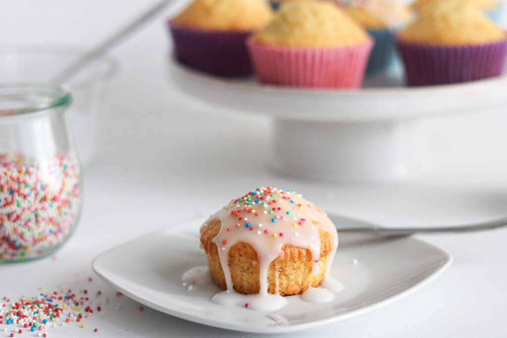 Grundrezept Muffins mit Zuckerguss