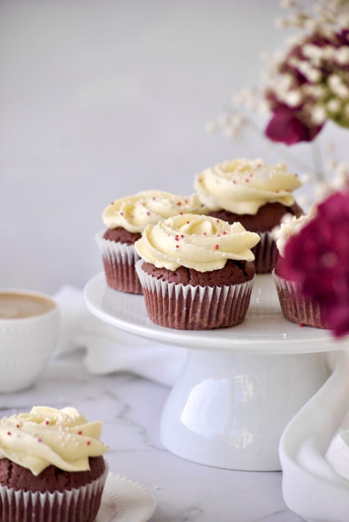 einfache Red Velvet Cupcakes