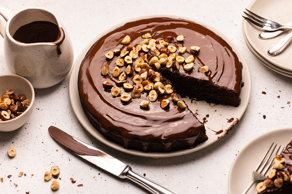 veganer Schokokuchen ohne Zucker