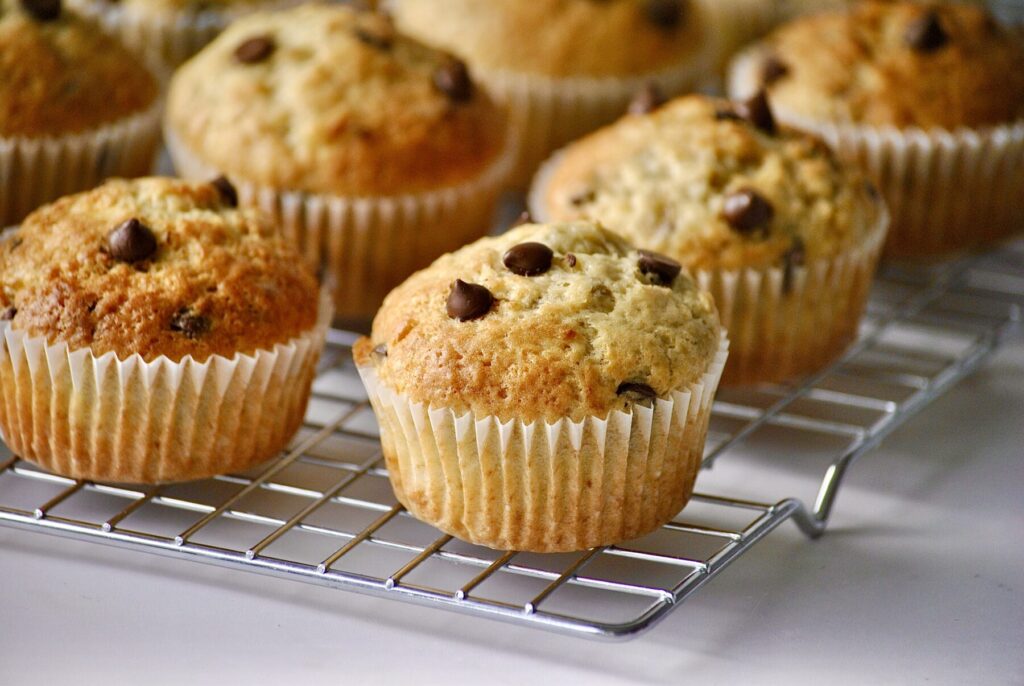 Bananenmuffins mit Schokolade