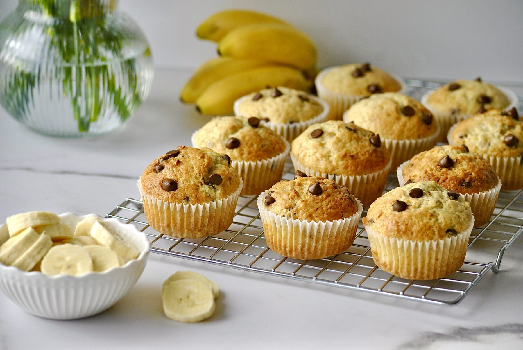 Rezept für Schoko Bananen Muffins