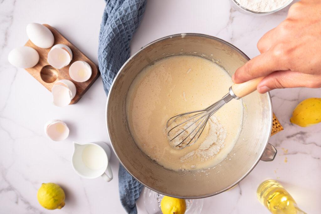 Einfache Zitronenmuffins mit Öl - Zubereitung Einfache Zitronenmuffins - Zitronenmuffins mit Öl und Milch