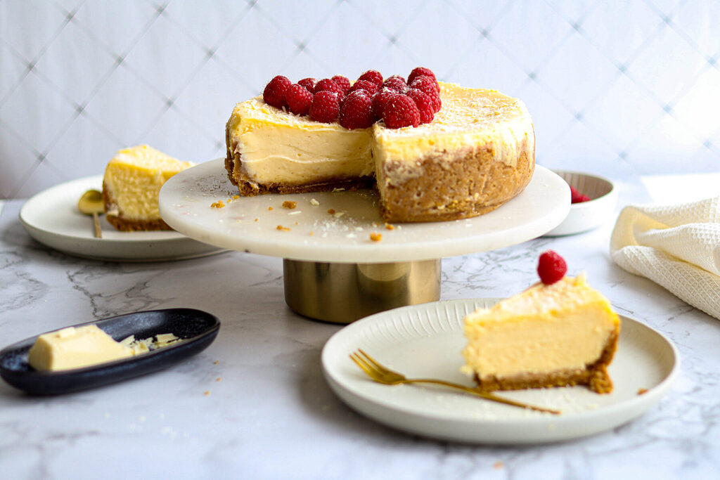 white chocolate cheesecake 