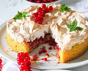 bester Johannisbeer Baiserkuchen