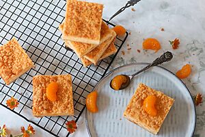 Mandarinen Schmand Streuselkuchen vom Blech