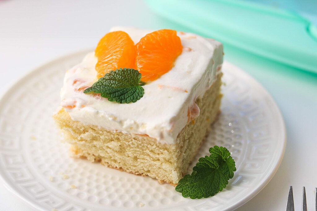 Fantakuchen mit Schmand und Mandarinen