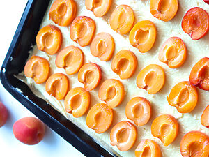 Aprikosenkuchen vom blech