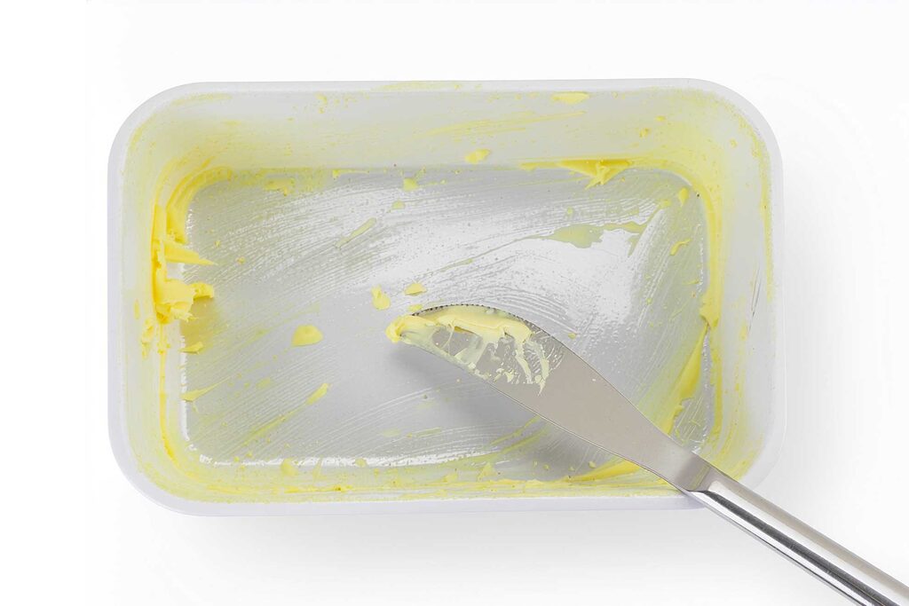 Leere Butter