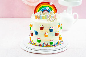 Regenbogentorte - deine bunte Schulanfangstorte