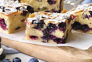 Blaubeer Blechkuchen