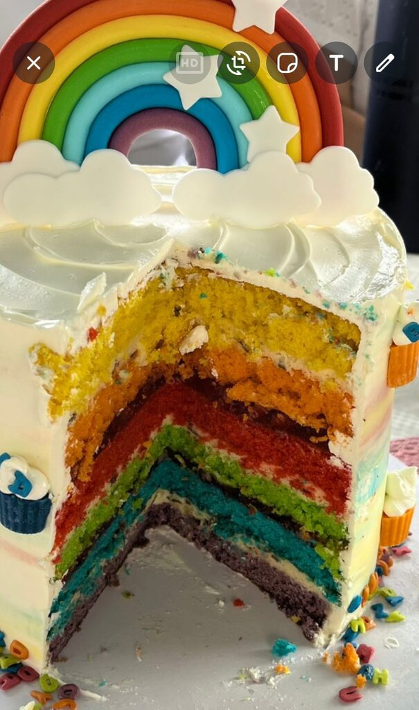 Regenbogentorte - deine bunte Schulanfangstorte