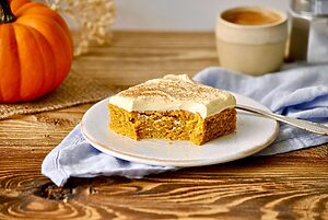 Kürbiskuchen mit Frischkäse