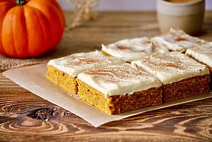Kürbiskuchen mit Frischkäse