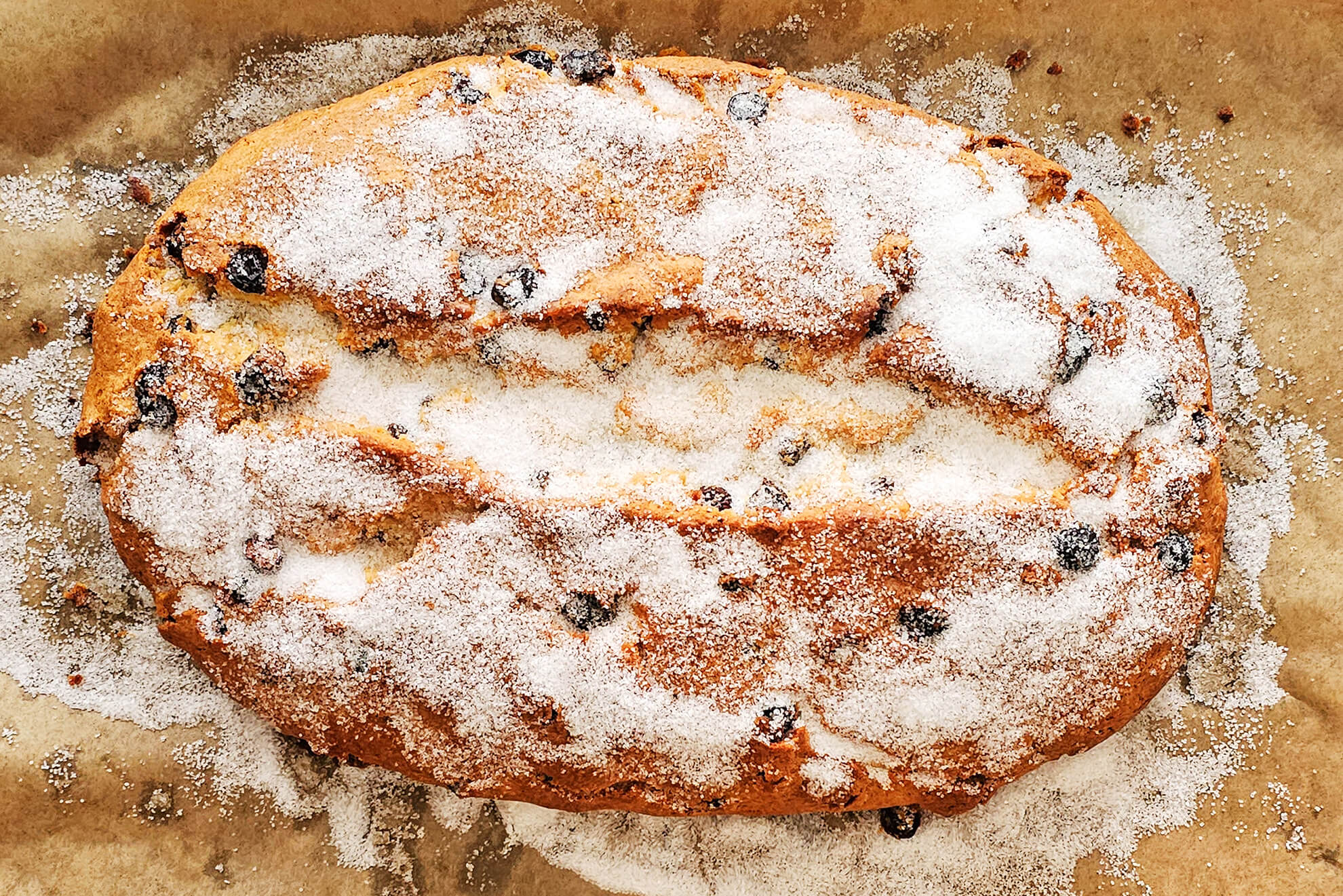 Christstollen Stollen zuckern
