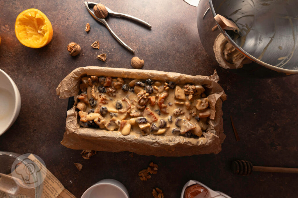 Früchtebrot Rezept Teig in Form