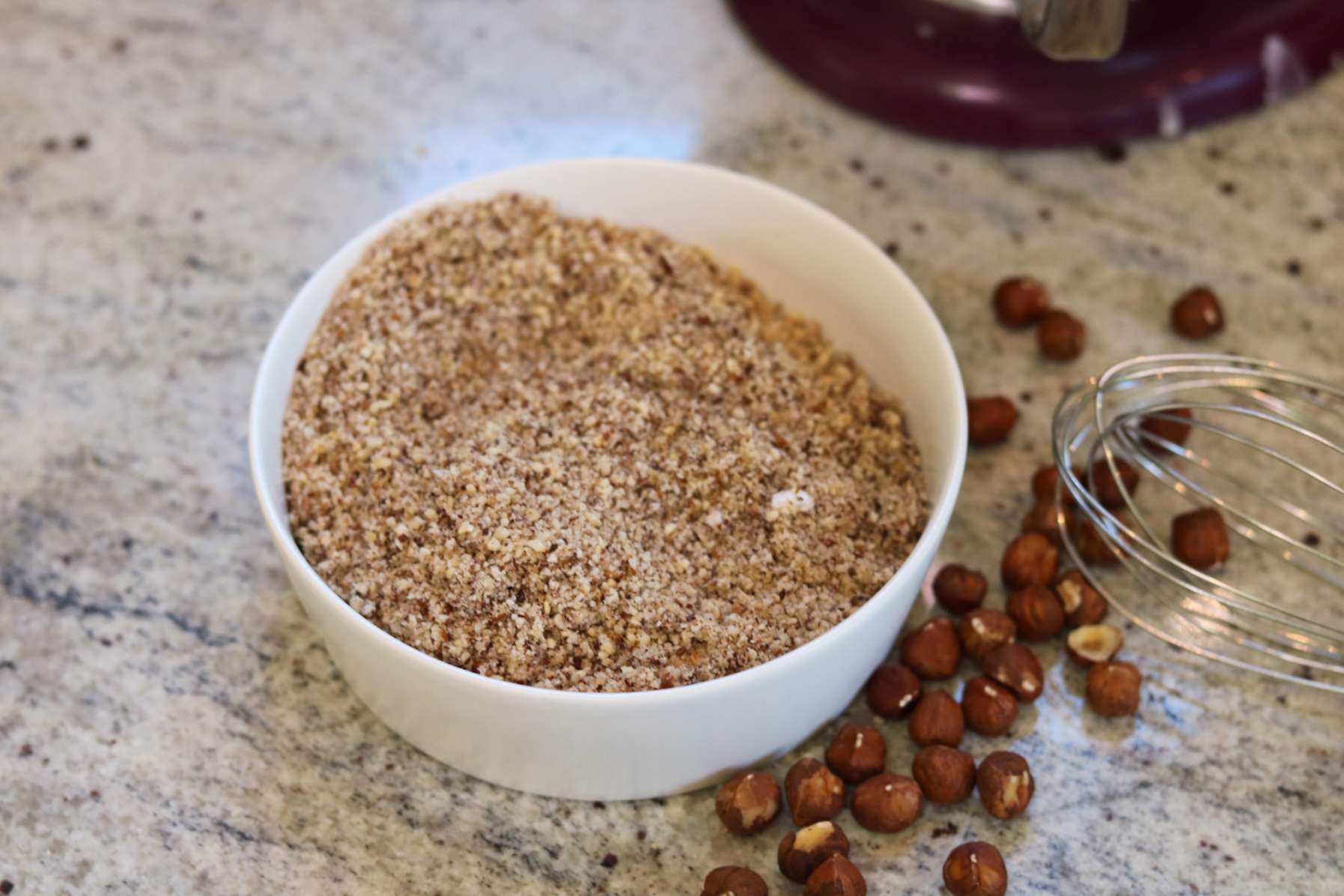 Gemahlene Haselnüsse