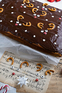 Lebkuchen vom Blech mit Deko