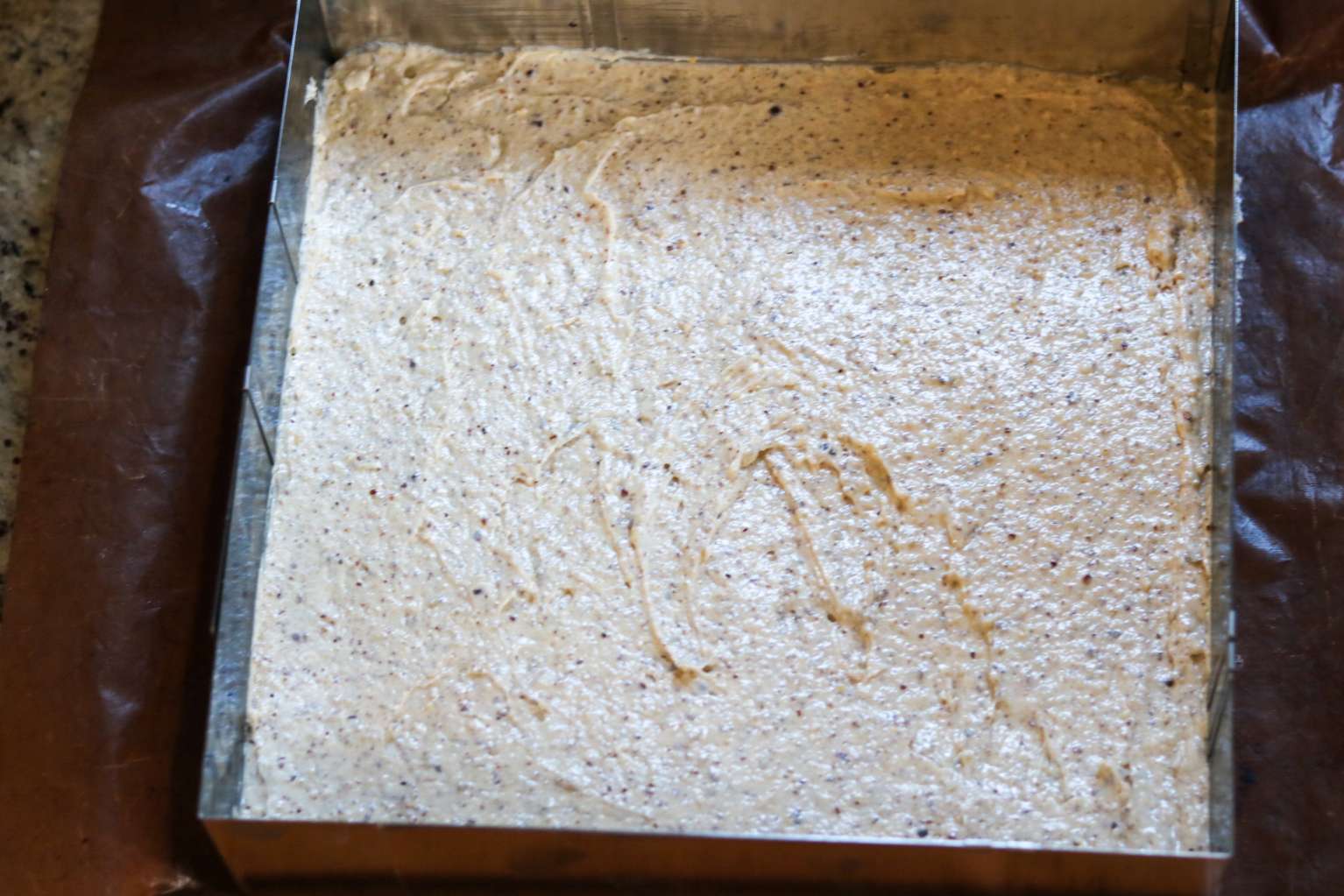 Twig auf Blech streichen