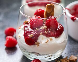 feine Quarkcreme mit Spekulatius