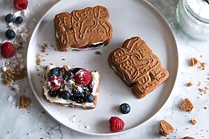 Spekulatius Sandwich mit Eierlikörcreme