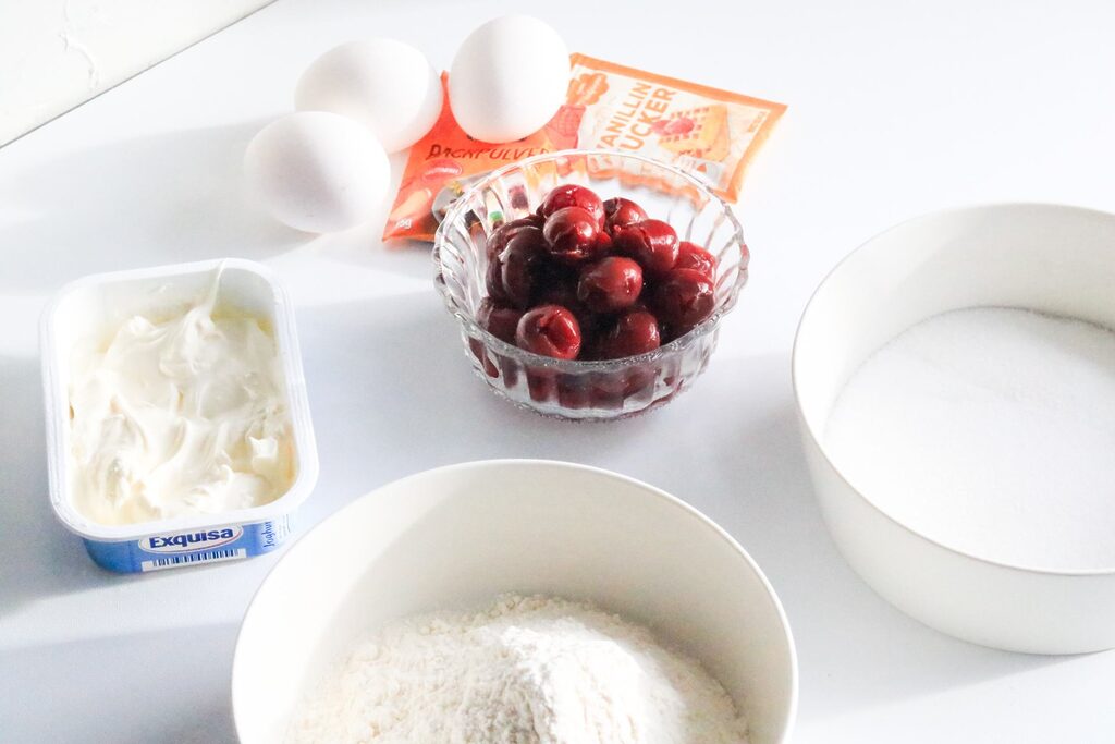 Zutaten Kirsch Muffins