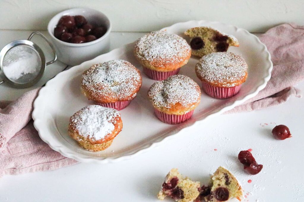 saftige Kirsch Muffins
