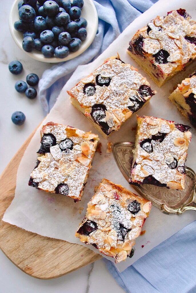 Blaubeer Blechkuchen