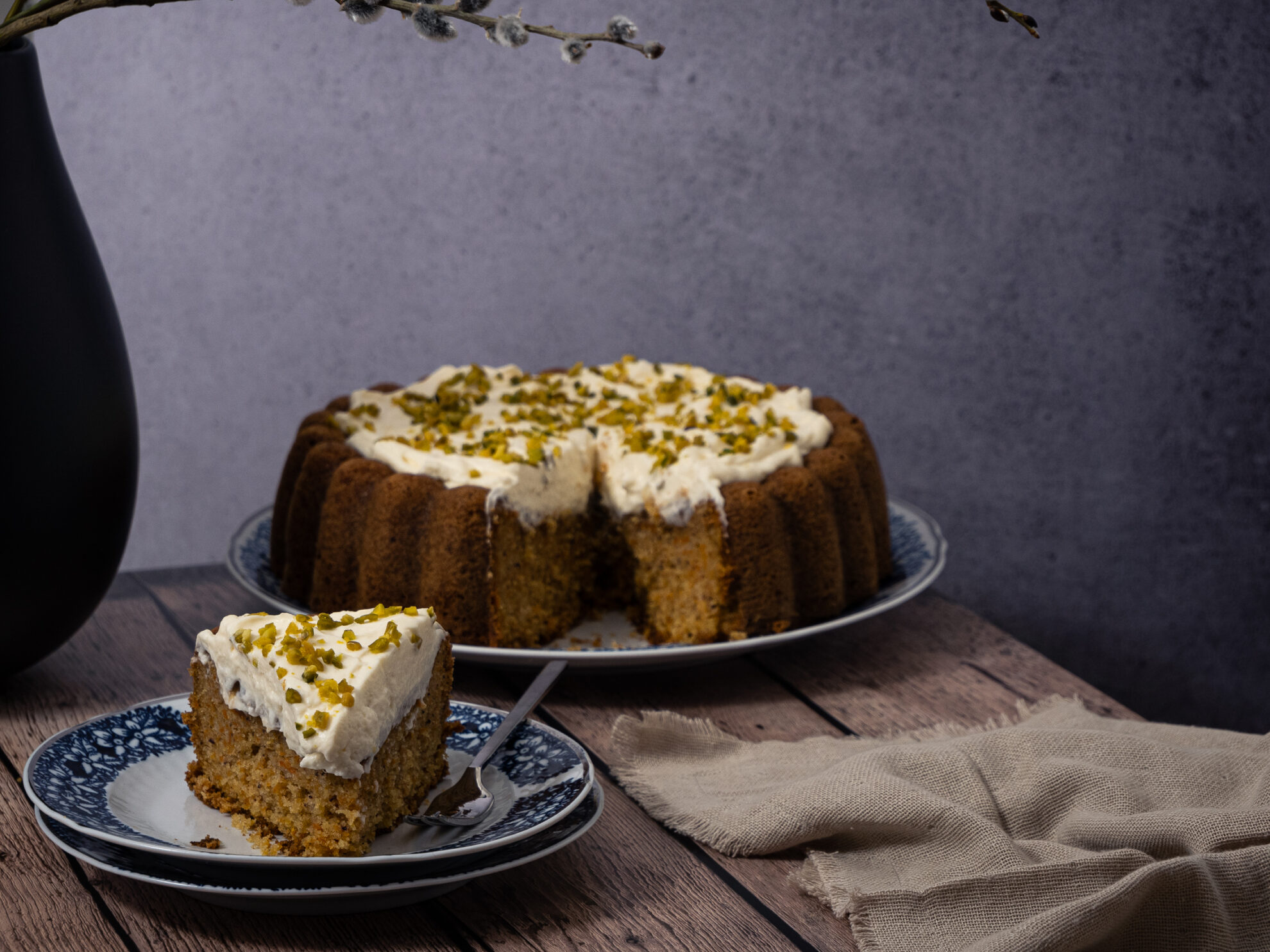 Karottenkuchen mit Frosting