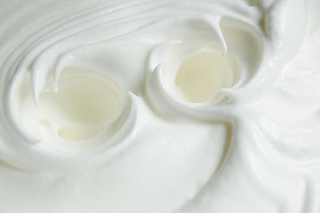 Eischnee aufgeschlagen