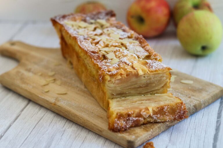 Französischer Apfelkuchen – ein unsichtbarer Apfelkuchen (Kastenform)