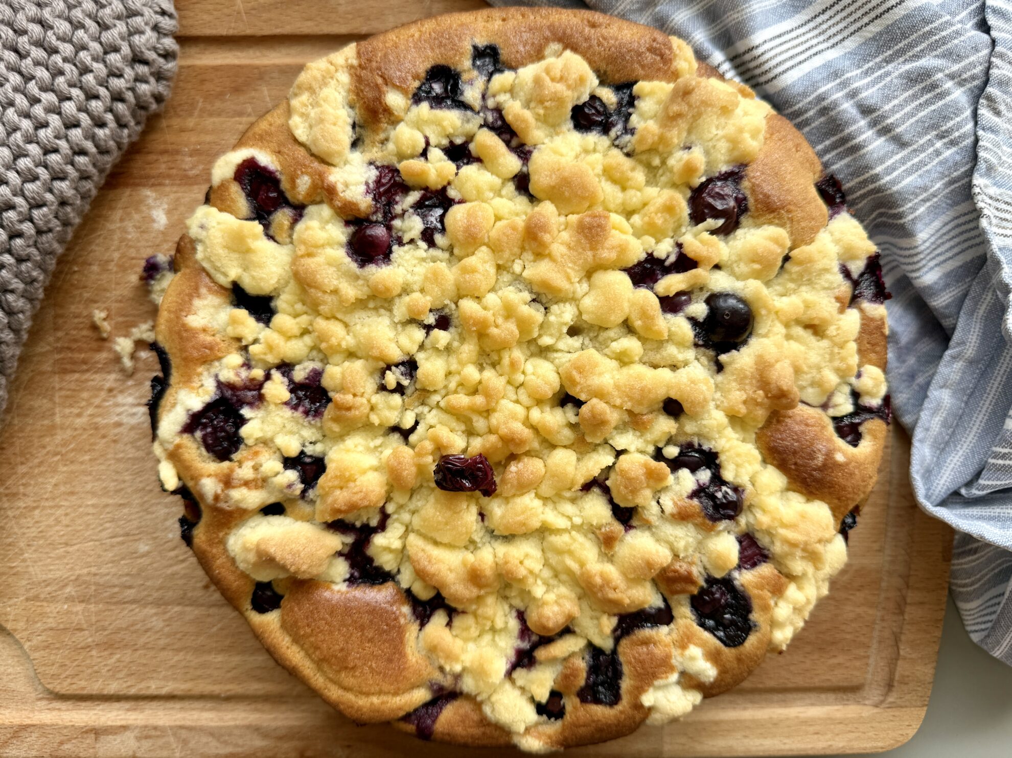Heidelbeerkuchen mit Streusel
