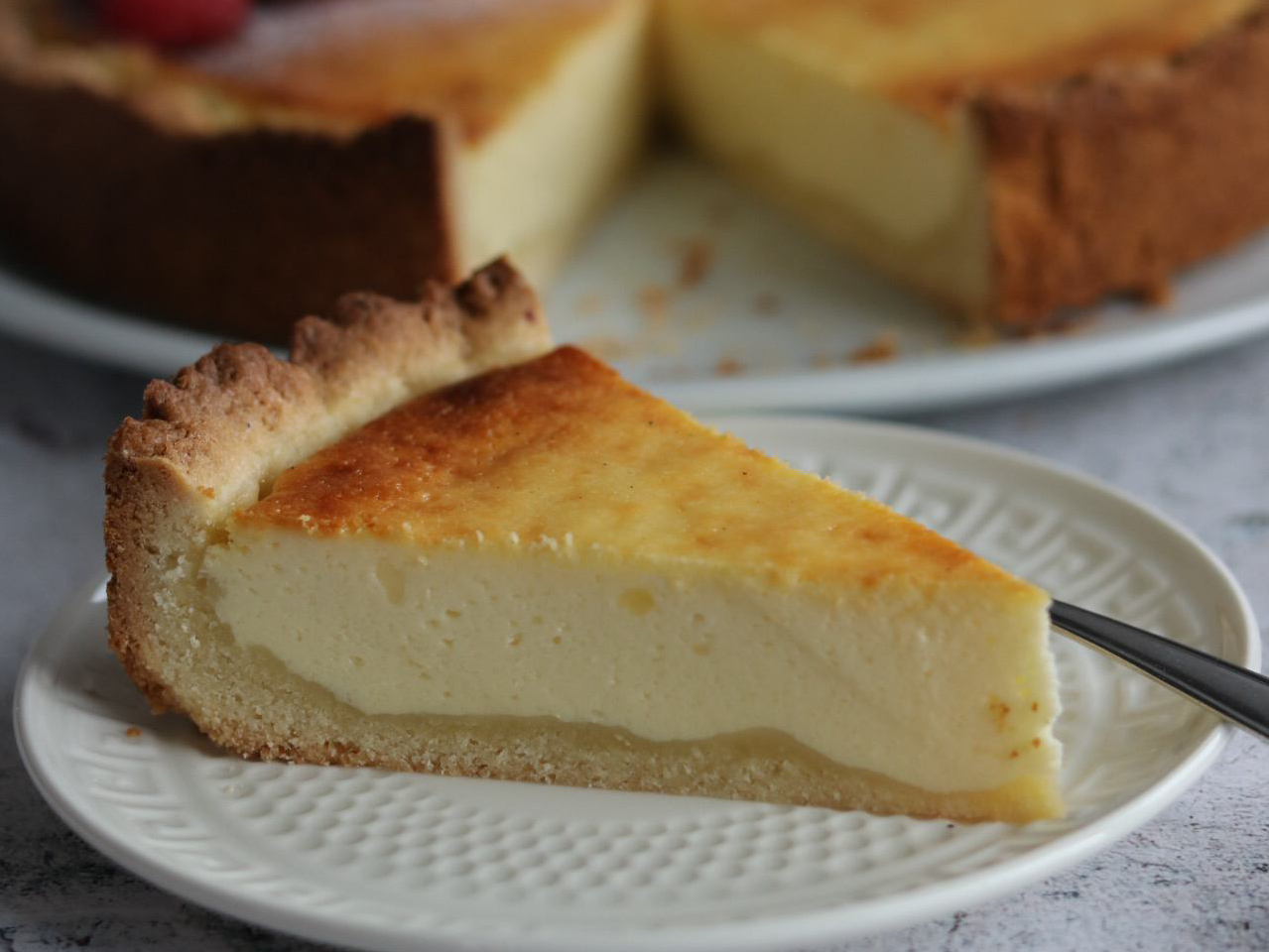 Schneller Käsekuchen mit 500g Quark (Springform)