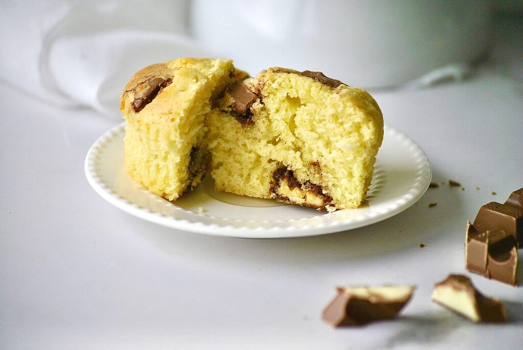 Muffins mit Kinderschokolade