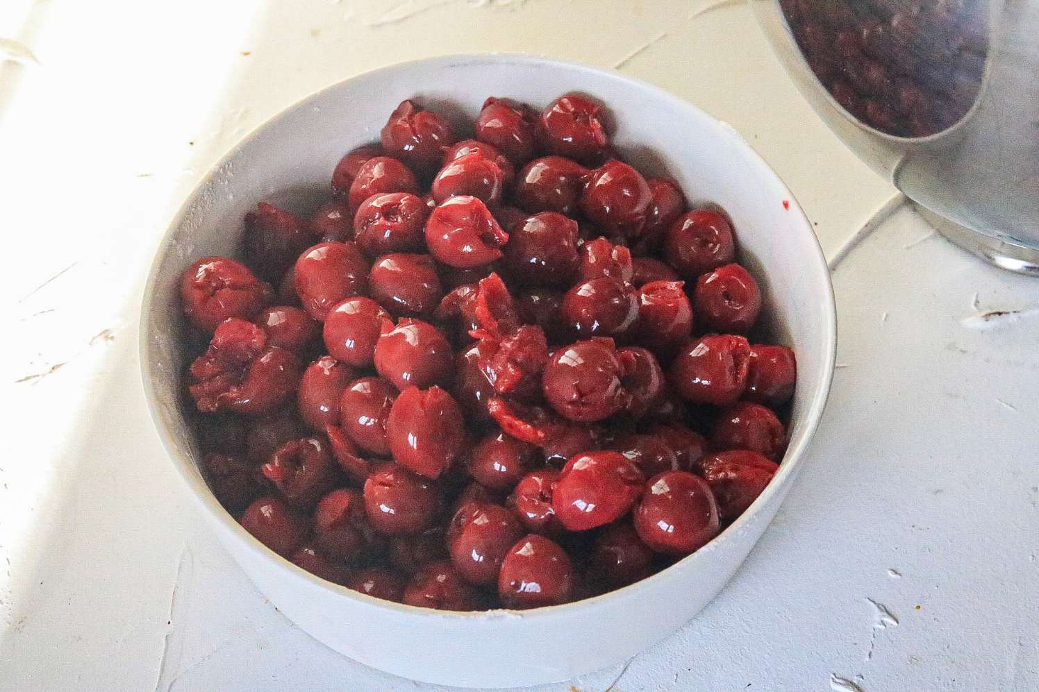 Grießkuchen mit Kirschen ohne Boden – schneller Kuchen für Kinder